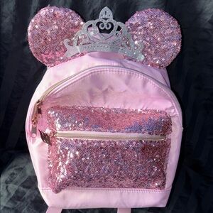 DISNEY CRUISE LINE MINNIE MOUSE BIBBIDI BOBBIDI BOUTIQUE BACKPACK TRAVEL BAG